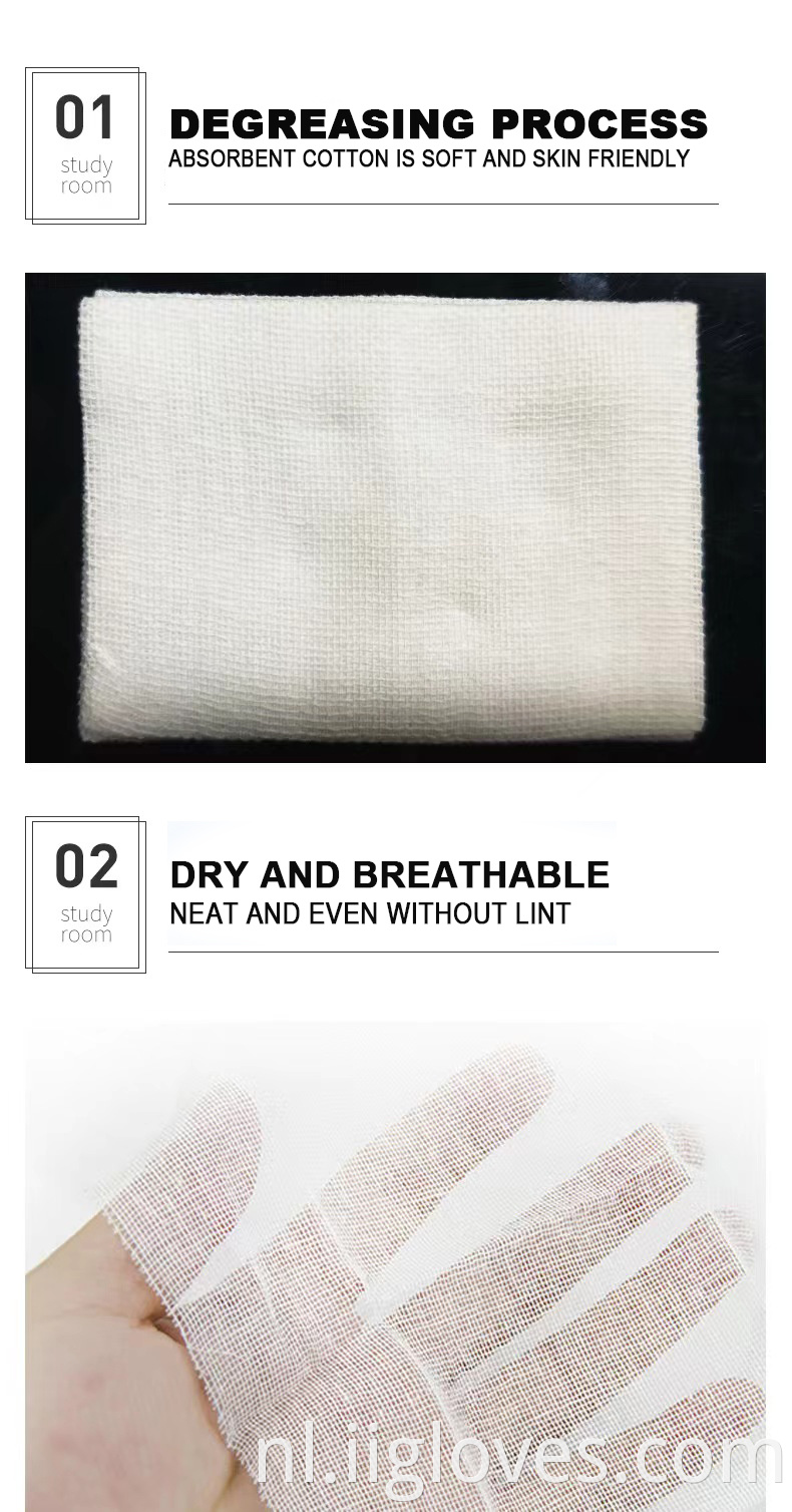 OEM Hospital Medical Ultrasonic 100% Cotton Medical Materials & Accessoires Eco Vriendelijk Medisch niet geweven gaas